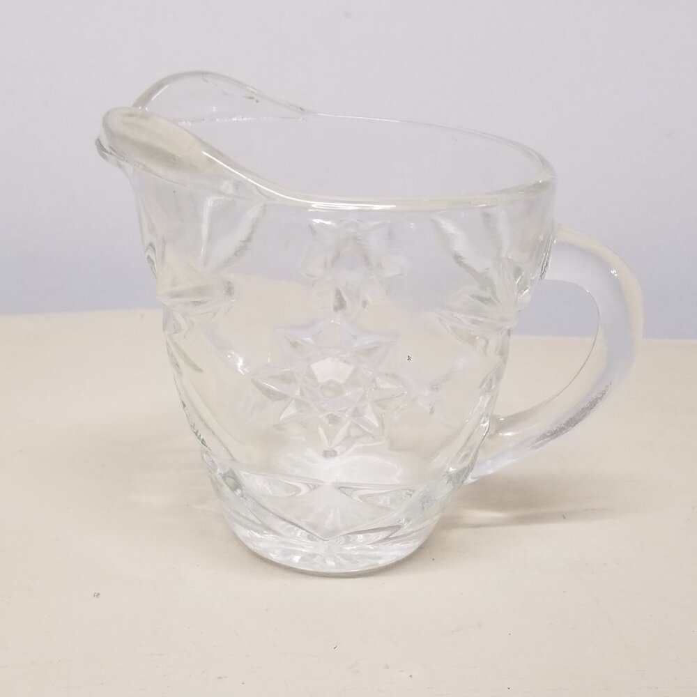 Anchor Hocking Prescut Star of David Creamer Pitcher